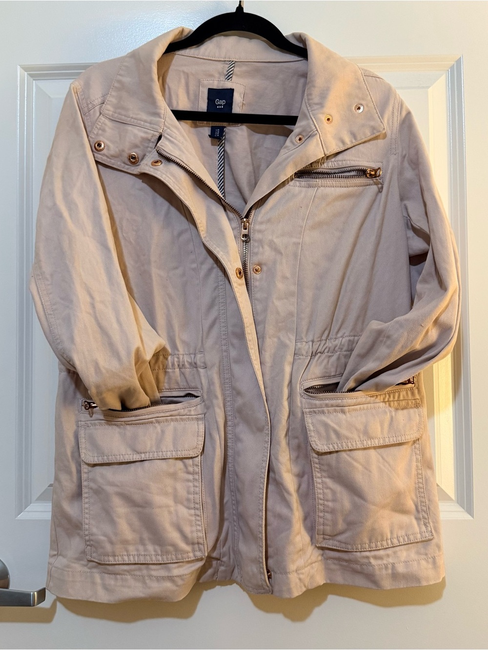 Gap Chore Utility Cargo Cotton Dusty Pink Jacket Size Medium